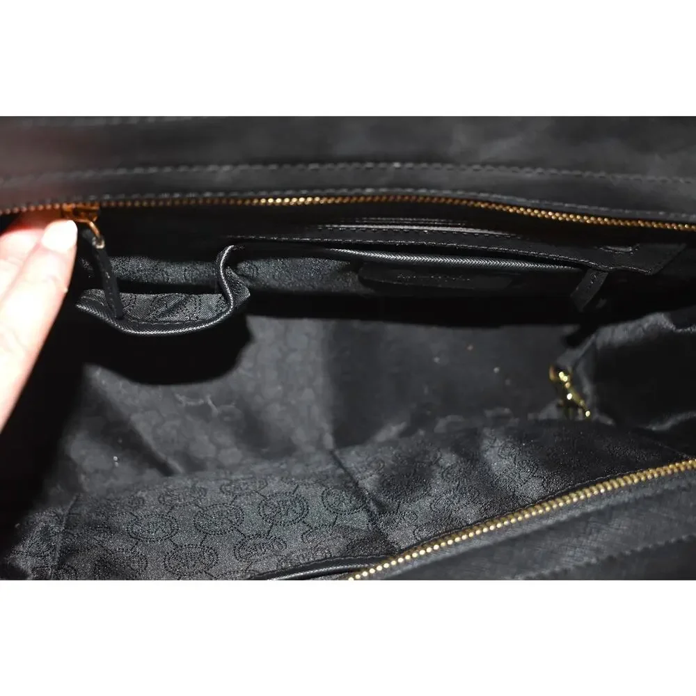 Michael Kors Selma Satchel Saffino Leather Snake Print Bag